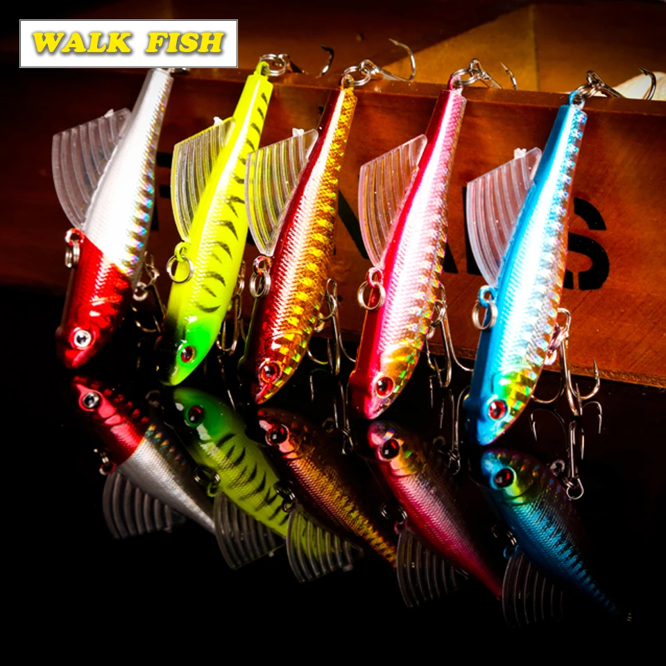 WALK FISH 1 шт. 7 см 18 г зимняя морская жесткая Рыболовная Приманка VIB приманка с