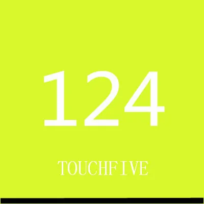 TOUCHFIVE 168 цветов одиночные художественные маркеры Кисть ручка эскиз на спиртовой основе маркеры двойная головка манга ручки для рисования товары для рукоделия - Цвет: 124-fluorescent gree