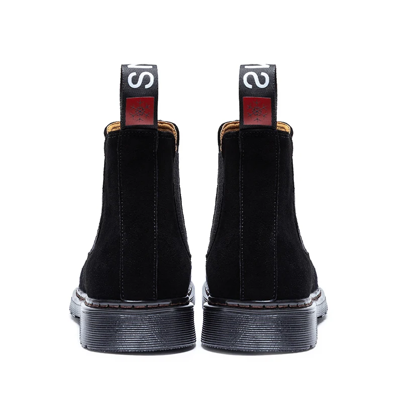 Winter Ankle Slip On Cow Suede Leather Chelsea Boots Men Chealsea Boot 2019 Botines Botas Hombre Cuero Buty Zimowe High Autumn | Обувь