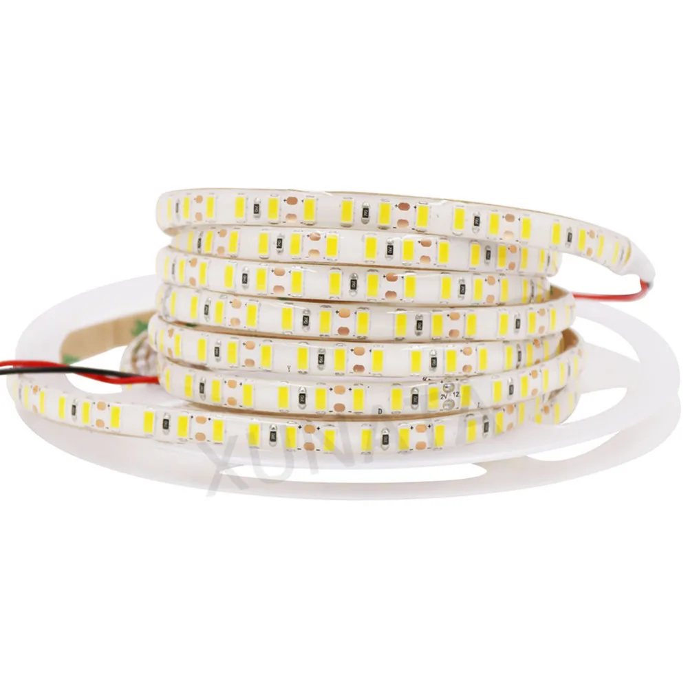 DC 12 В Светодиодная лента 5630 SMD гибкий светодиодный светильник 120 светодиодный s/m водонепроницаемая лента 8 мм PCB светодиодный светильник теплый белый/белый, 5 м
