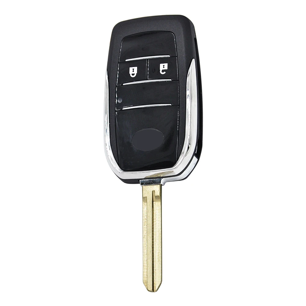 Upgrated 2 Buttons Flip Folding Remote Blank Key Shell For Toyota Corolla RAV4 Toy43 | Автомобили и мотоциклы