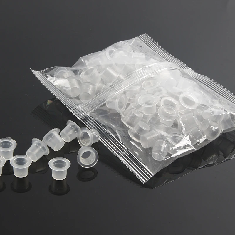 Держатель прозрачный пластиковый для пигментов S/M/L 100 шт. одноразовые контейнер с