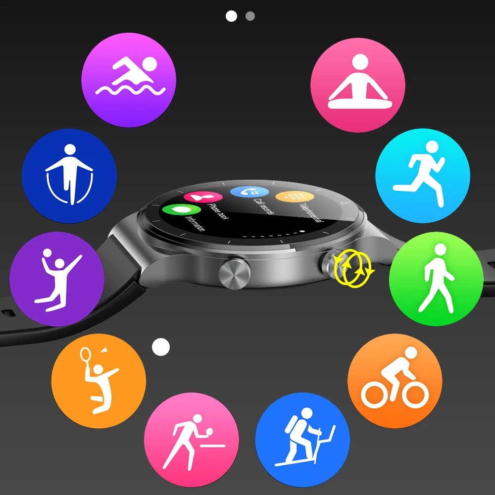 

MAFAM M2 Smartwatch Men Women 1.3 IPS Screen Bluetooth Call IP68 Waterproof Sport Smart Watch Long Battery For Android ios xiaom
