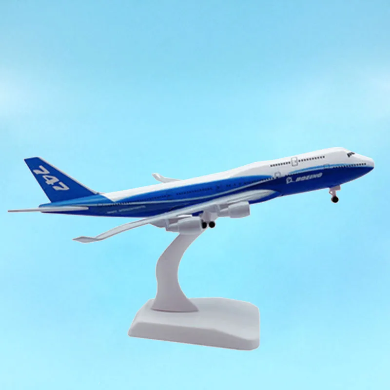 Масштаб 1:400 20 см литой металлический сплав Боинг 747 B747 прототип авиационной