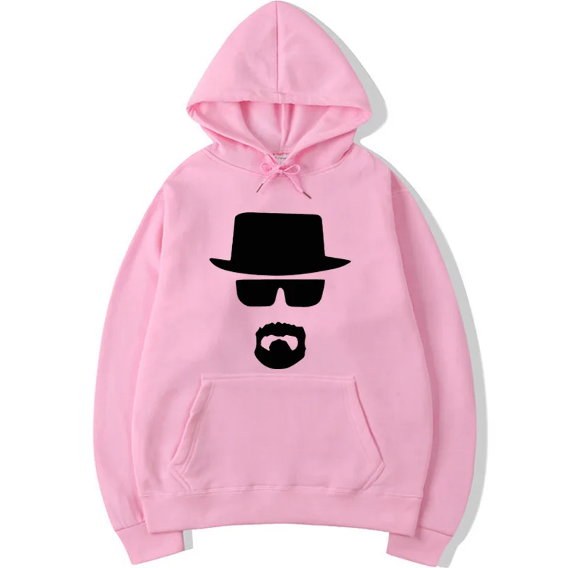 

XIN YI Fashion brand men's hoodie fleece male lloose heisenberg funny printed men hoodie cool streetwear men sweatshirts hoodie