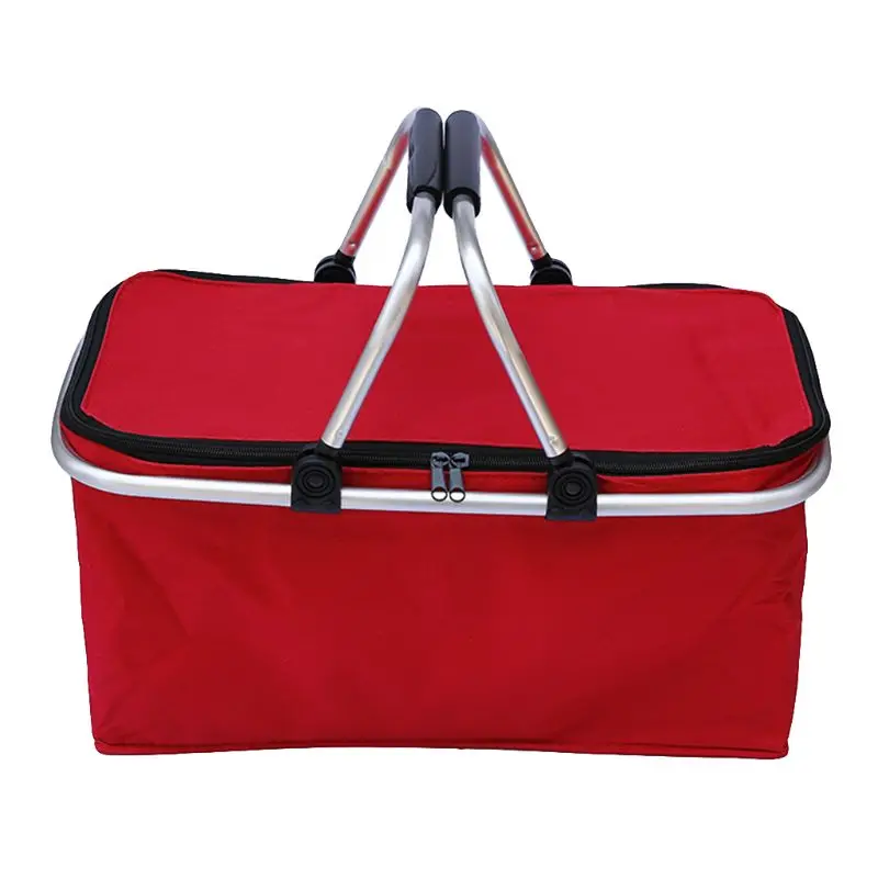 Складная корзина для покупок хранения белья сумка из ткани Оксфорд с ручкой