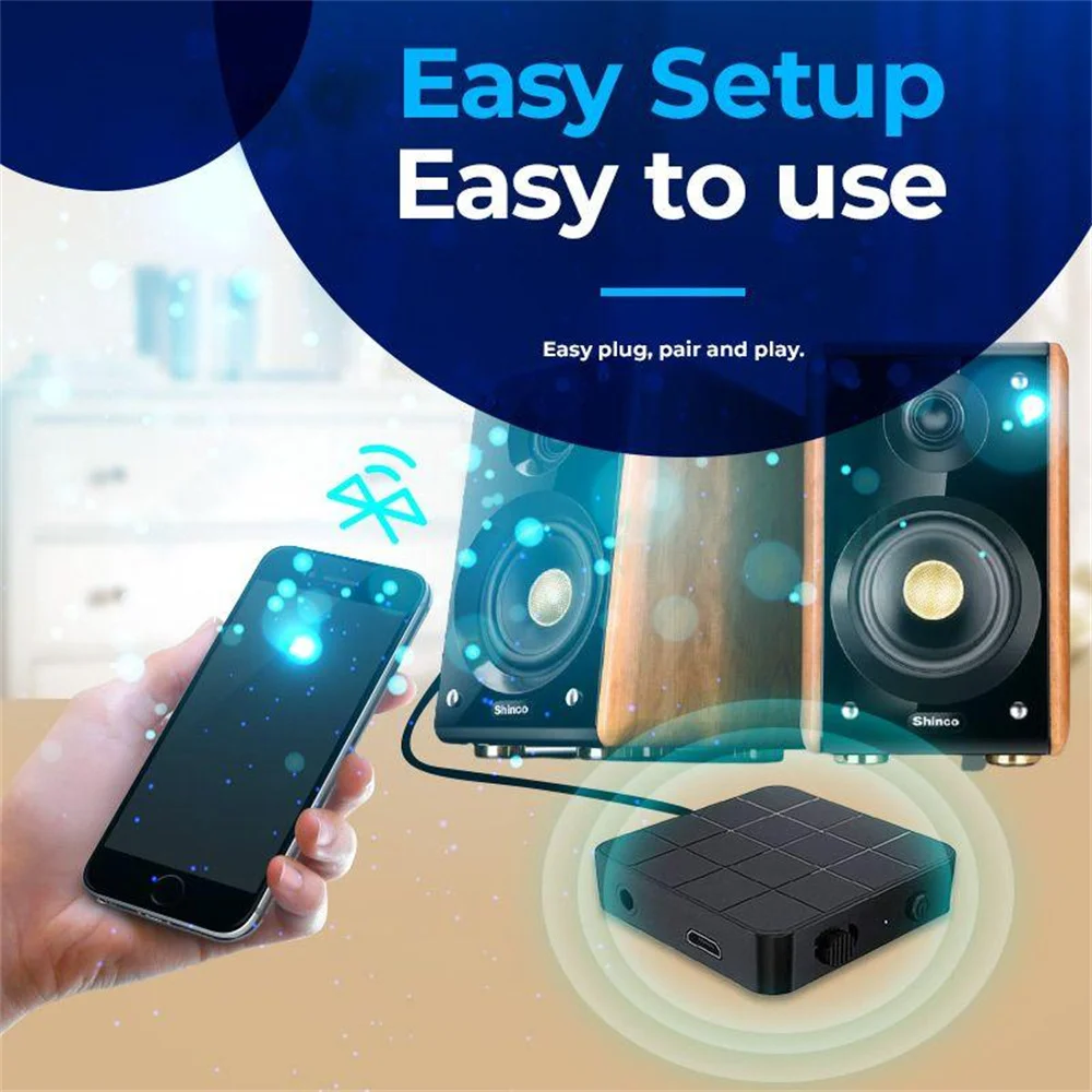 Bluetooth 5 0 Audio Receiver Transmitter AUX RCA 3.5MM Jack Stereo Music Wireless Adapter USB Dongle For Car TV PC Headphone |