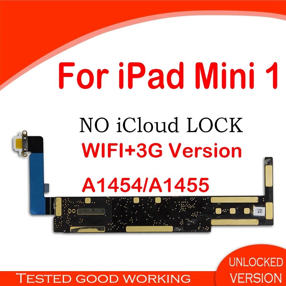 Разблокированная материнская плата для iPad mini 1 с Wi Fi версией A1432 без iCloud ipad