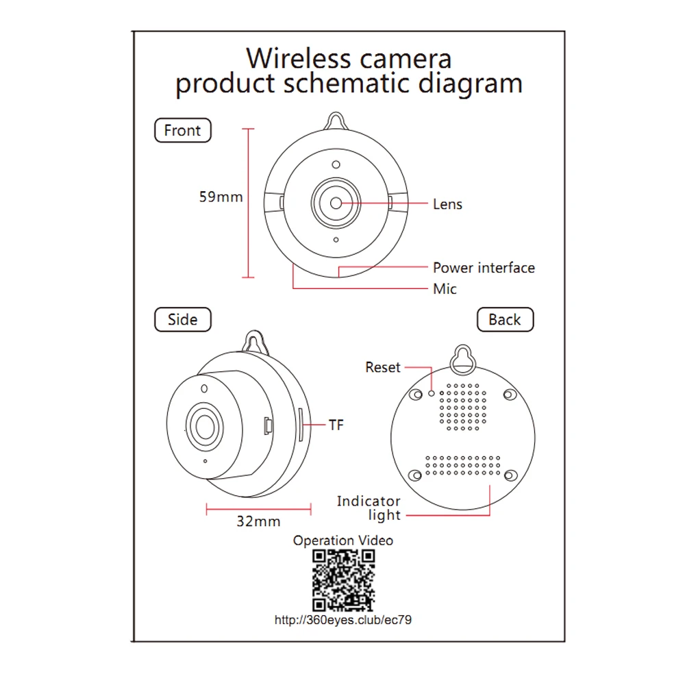 Умная Мини wifi 720P ip-камера Беспроводная маленькая CCTV инфракрасная камера ночного видения Обнаружение движения Домашняя безопасность поддержка дистанционного просмотра