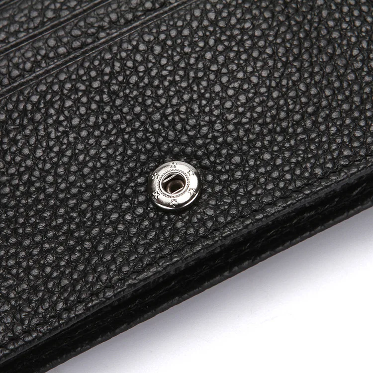 Стильный мужской горизонтальный кошелек с отделением для карт и