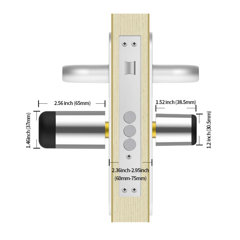 Отпечатков пальцев замок двери Bluetooth Управление электронный цилиндр