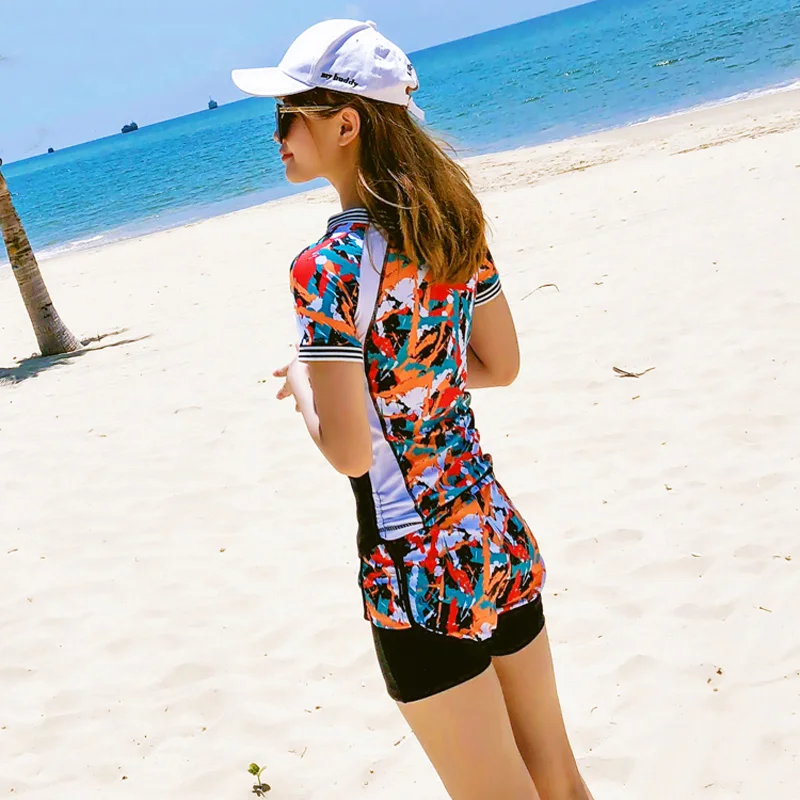 Купальник Рашгард женский дышащий комплект для плавания из двух предметов