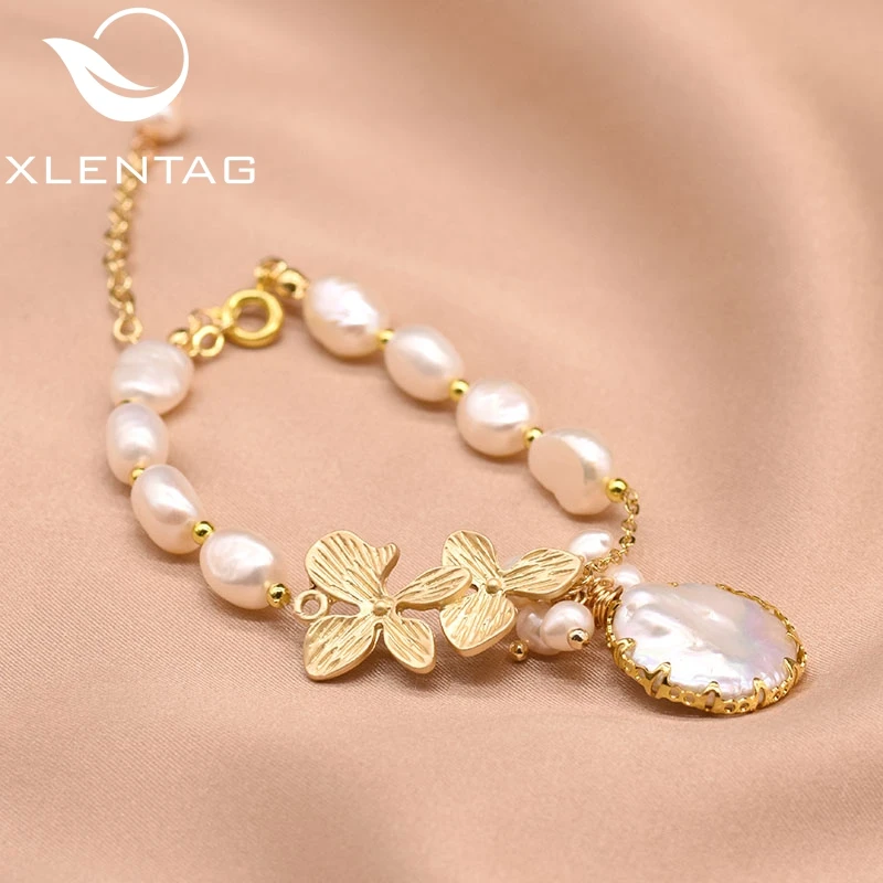 XlentAg дизайнерские браслеты с подвесками из натурального барочного жемчуга и