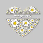 Наклейки на одежду с надписью Love Heart