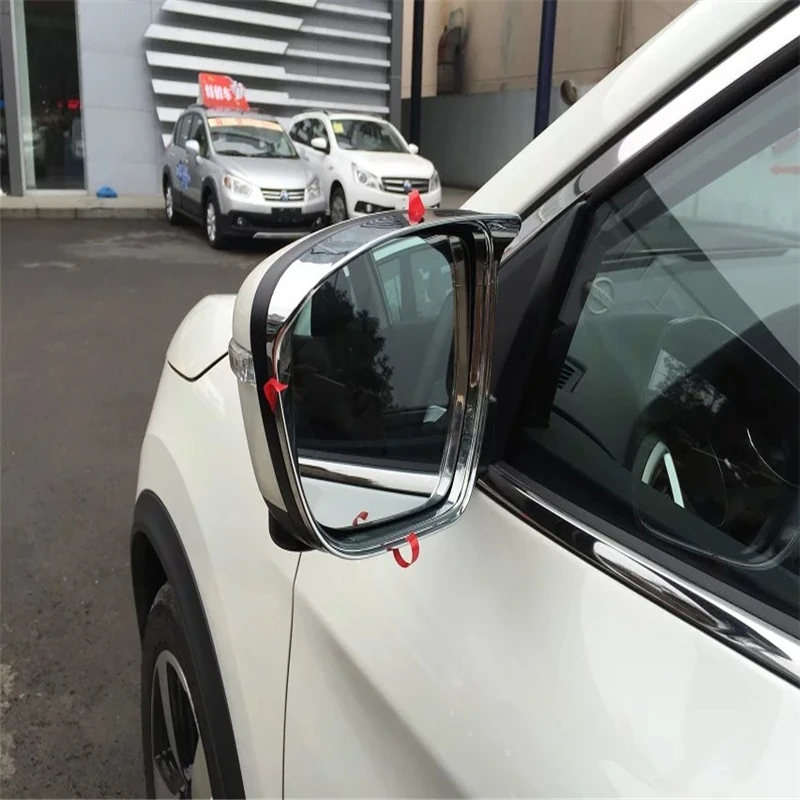 

WELKINRY car cover for Nissan X-TRAIL T32 2013-2017 ABS chrome side wing fender rearview mirror visor fine rain shield trim
