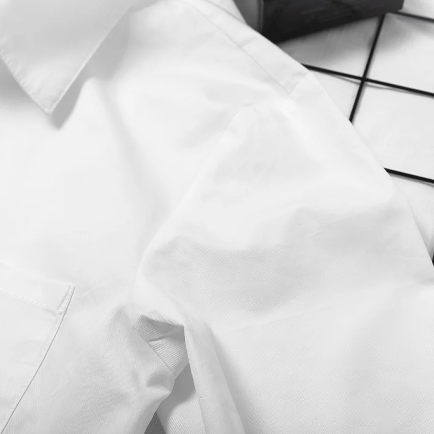 

Women Shirt Spring Autumn New Arrivals Long Flare Sleeve Turn Down Collar Short White Shirt Women Short Top Fashion Streetwear