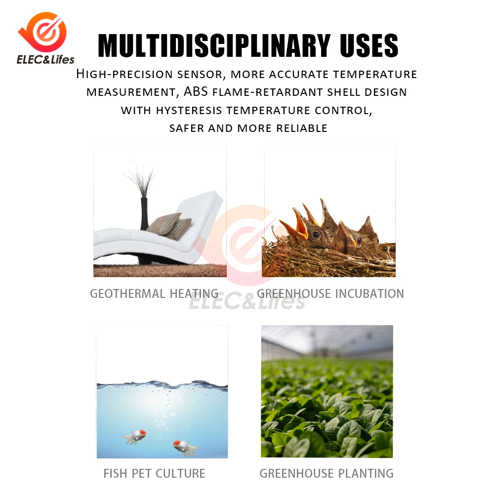 Цифровой регулятор температуры термостат для инкубатор аквариума