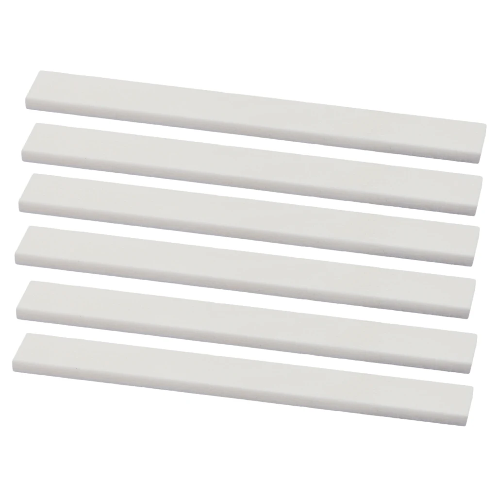 6 шт. 80 мм цвета слоновой кости крупного рогатого скота гитарное седло Uncut