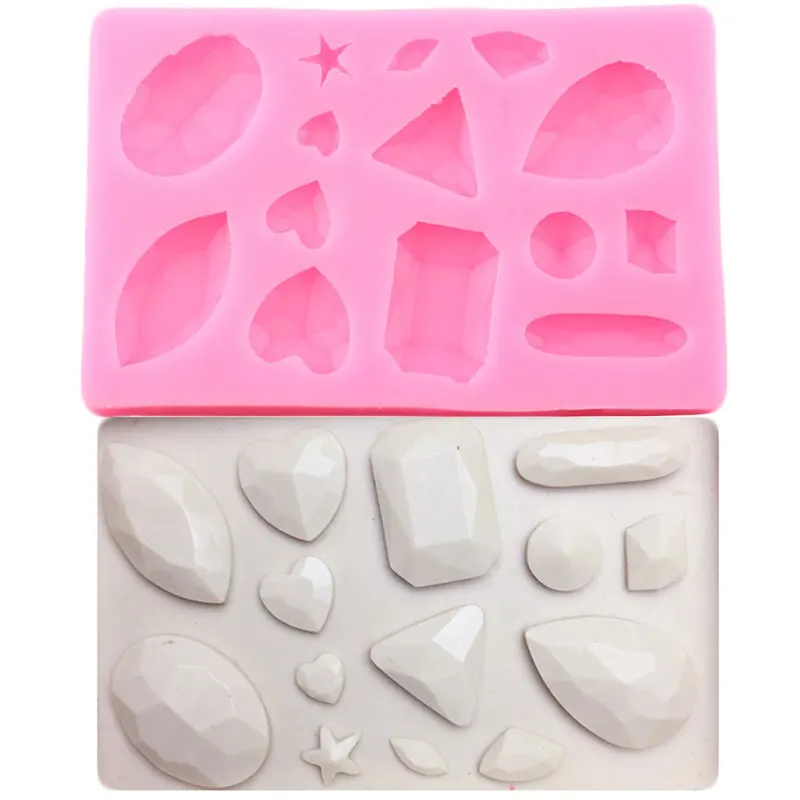 

С отделкой стразами под драгоценные камни силиконовая форма для выпечки в кайма для мастики формы свадебный торт украшения инструменты кек...