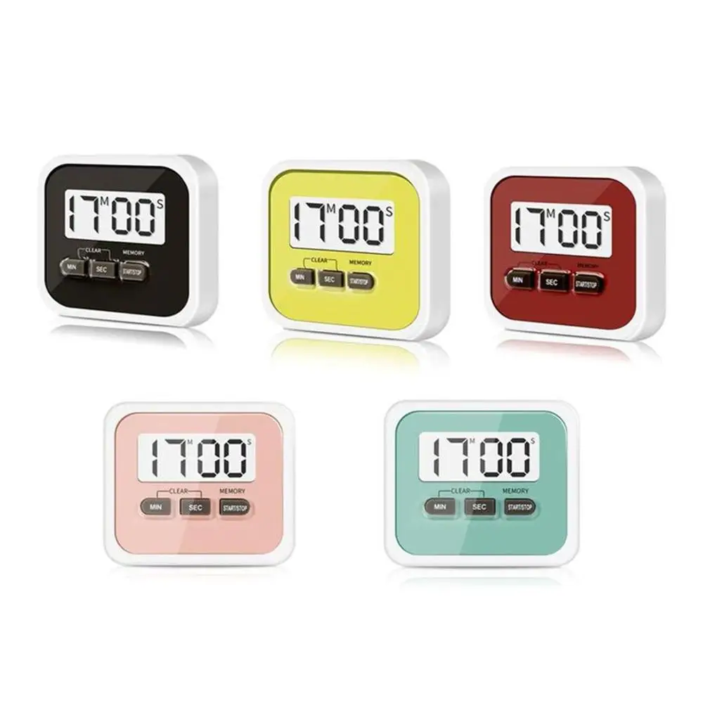 

Кухонный таймер с цифровым ЖК-дисплеем, квадратный кухонный будильник с обратным отсчетом, будильник, секундомер для сна