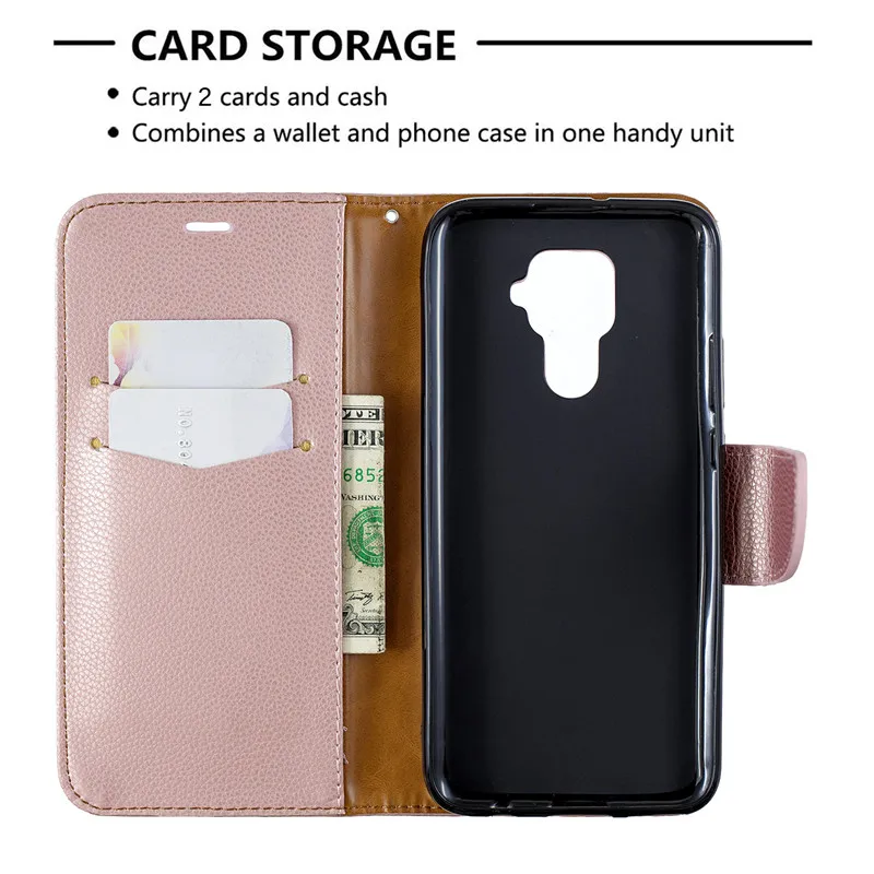 

Flip Leather Magnetic Phone Case For Huawei P40 P30 P20 lite pro case For Huawei Mate 30 lite Full Body Wallet Black Cover