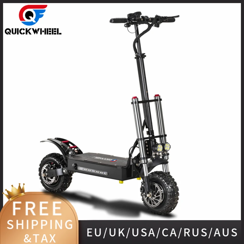 Электроскутеры Quickwheel Explorer 5600 Вт для взрослых с амортизаторами двойным