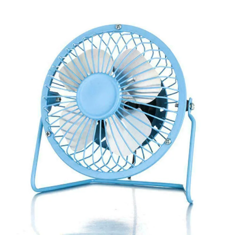 

4 Inch Wrought Iron Mini Electric Fan, Portable Silent USB Fan