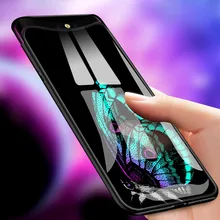 Case For OPPO Find X Back Phone Cover Black Silicone Bumper With Tempered Glass Series 3