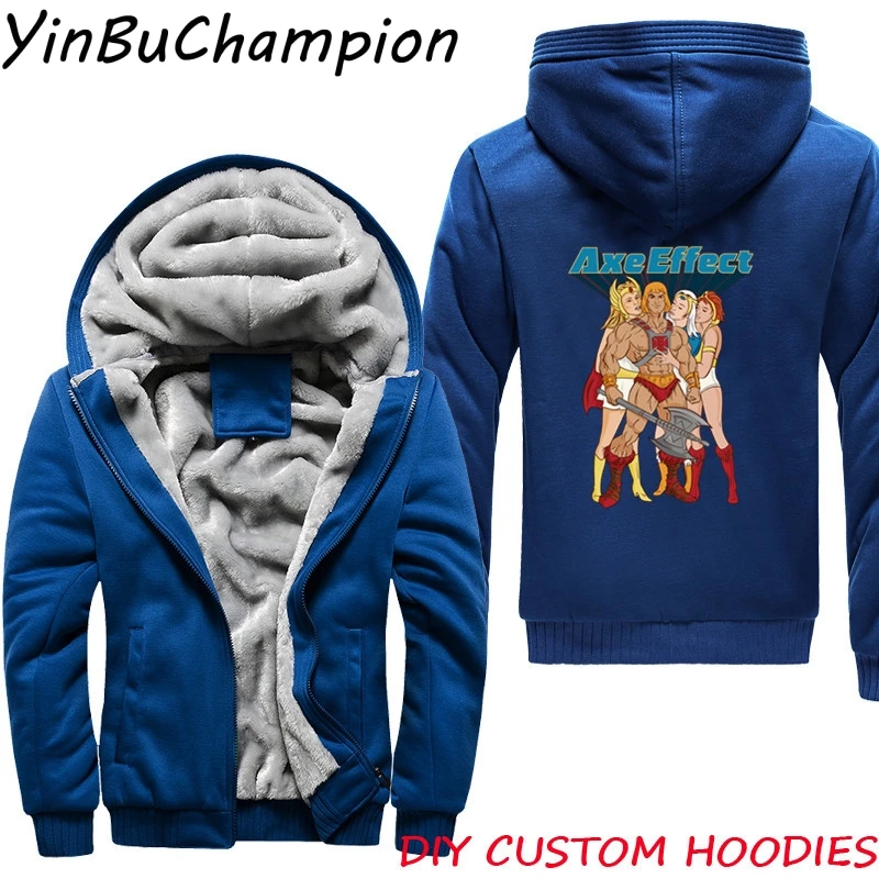 He-Man и The Masters Of Universe Skeletor зимняя куртка мужские флисовые толстовки плотные пальто