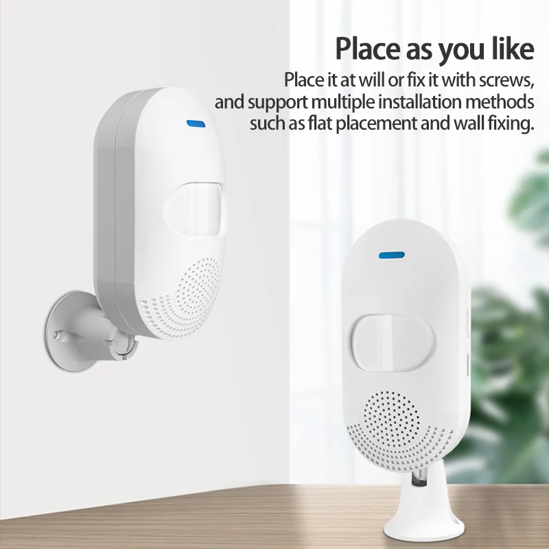

Smart WiFi PIR Motion Sensor Human Body Sensor Wireless Infrared Detector Home Alarm System Tuya App with Alexa Google Home