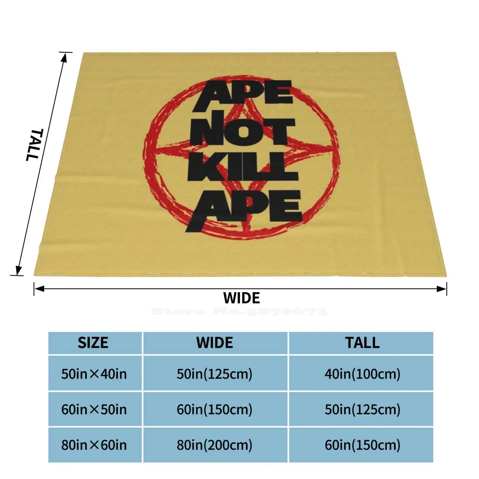 Тёплый фланелевый плед Ape Not Kill горячая Распродажа Printing High Qiality планета обезьяны