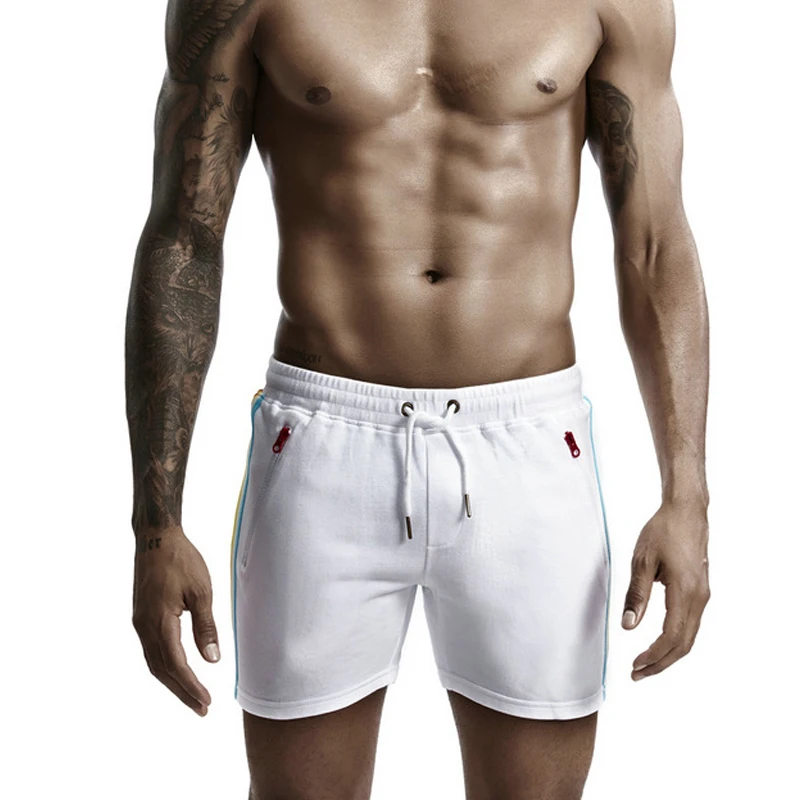 

2021 New zipper tight shorts men home pants casual sports shorts men jogging running shorts men gym comfortable cotton shorts