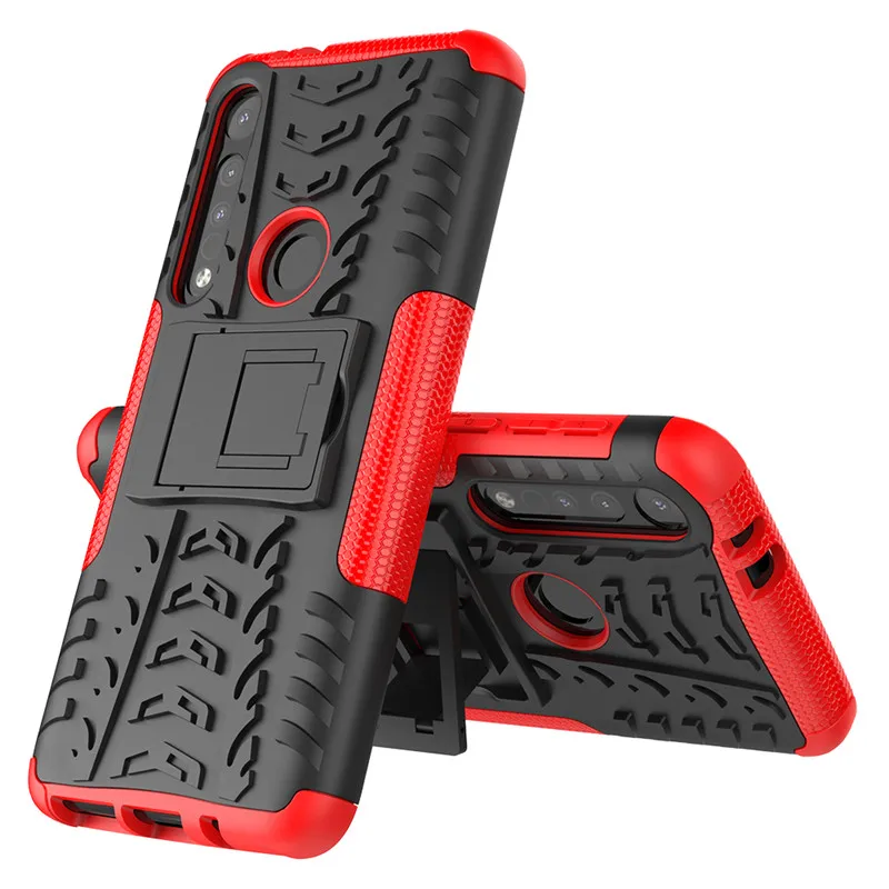 Противоударный Гибридный армированный силиконовый чехол для Funda Motorola Moto One Macro G8