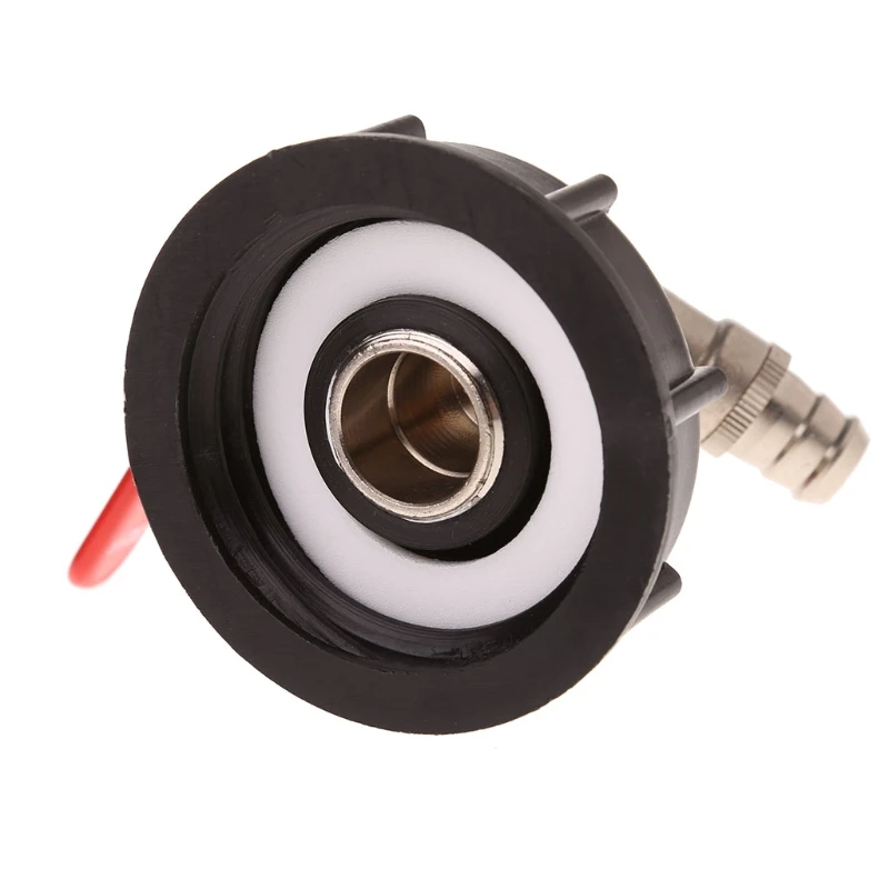 

IBC Tote Tank Food Grade Drain Adapter 3.03in Coarse Thread To 3/4" Brass Hose Faucet Valve