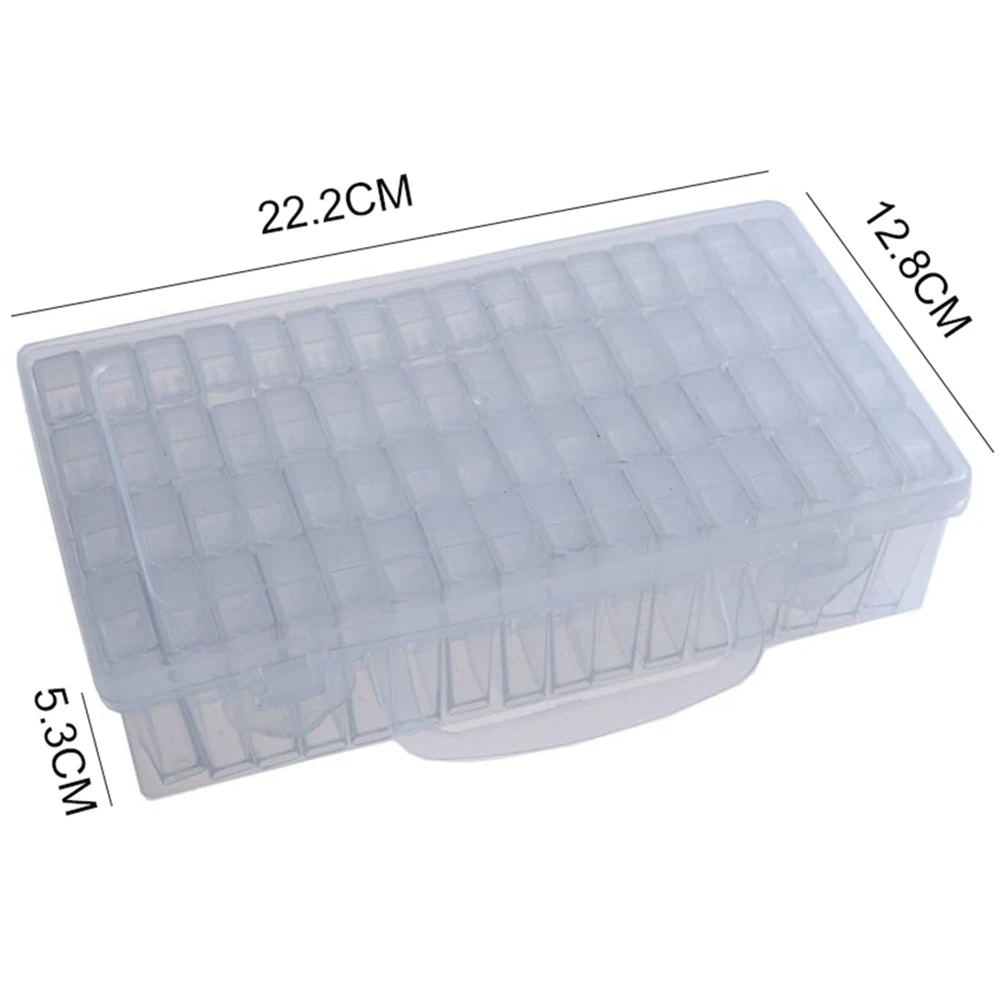 

Container 64 Grids Diamond Box For Storage Transparent Waterproof