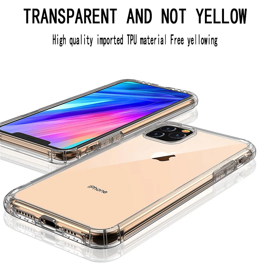 Силиконовый чехол для iPhone 11 12 Pro XR XS MAX 6 6s 7 8 Plus | Мобильные телефоны и аксессуары