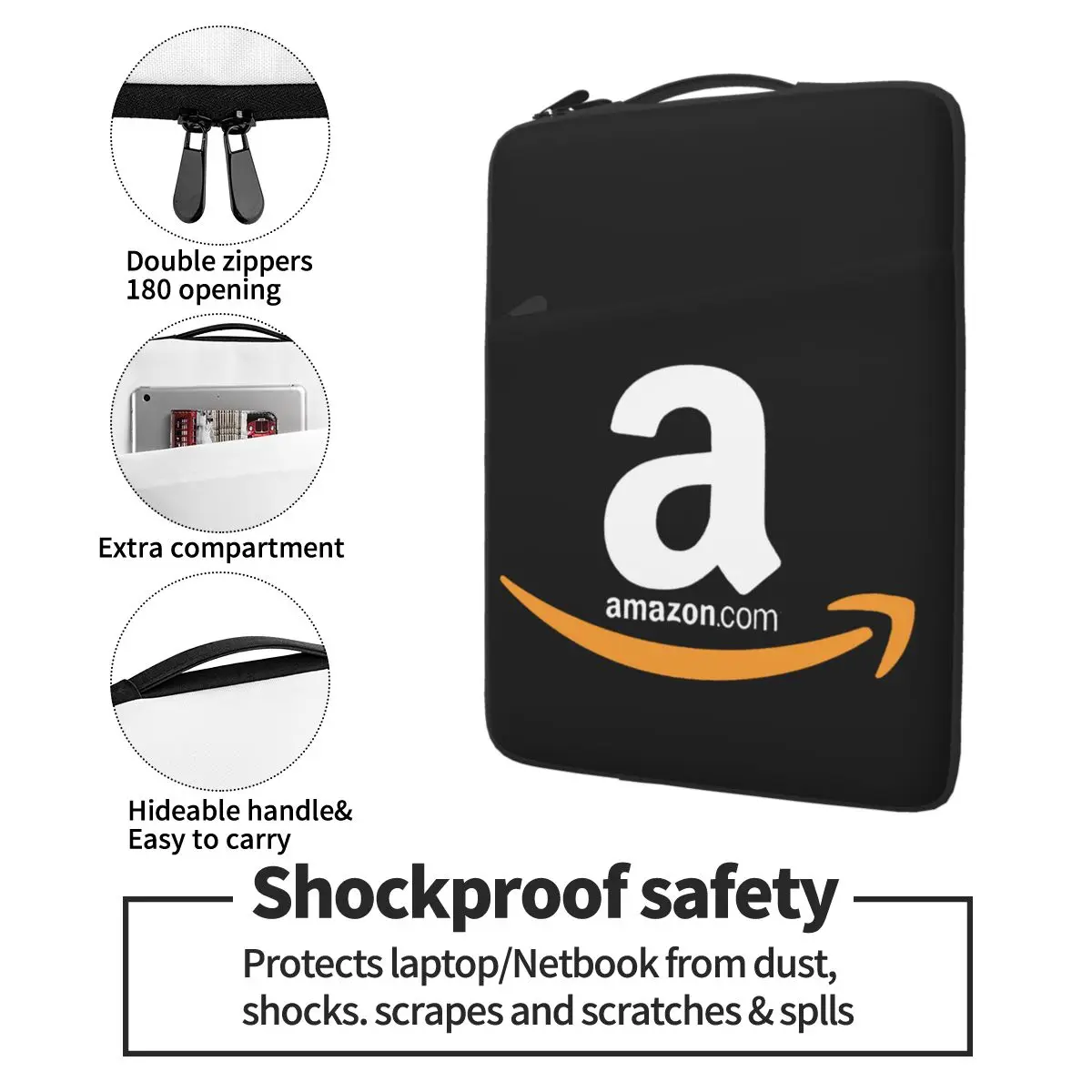 Водонепроницаемая сумка для ноутбука с логотипом Amazon 13 14 15 дюймов. Сумка защитный