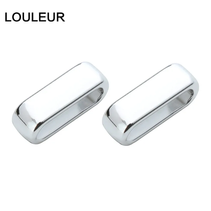 10 teile/los Gold Farbe Legierung Großes Loch Quadratischen Ende Perlen fit 10*3mm Flache Leder Seil Schnur DIY schmuck Machen Zubehör – Detail 11