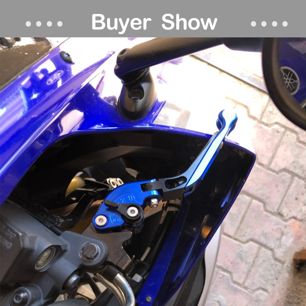 

ZSDTRP For Yamaha YZF R15 YZF-R15 2008-2016 CNC Motorbike Accessories Motorcycle Brake Clutch Levers Handle Grips Foldable