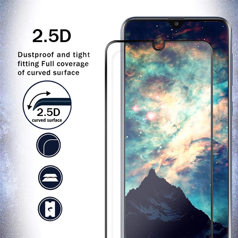 Защитное стекло полное покрытие для samsung galaxy A20S A90 A80 A70 A60 A50 A40 A30 A20 A10 закаленное