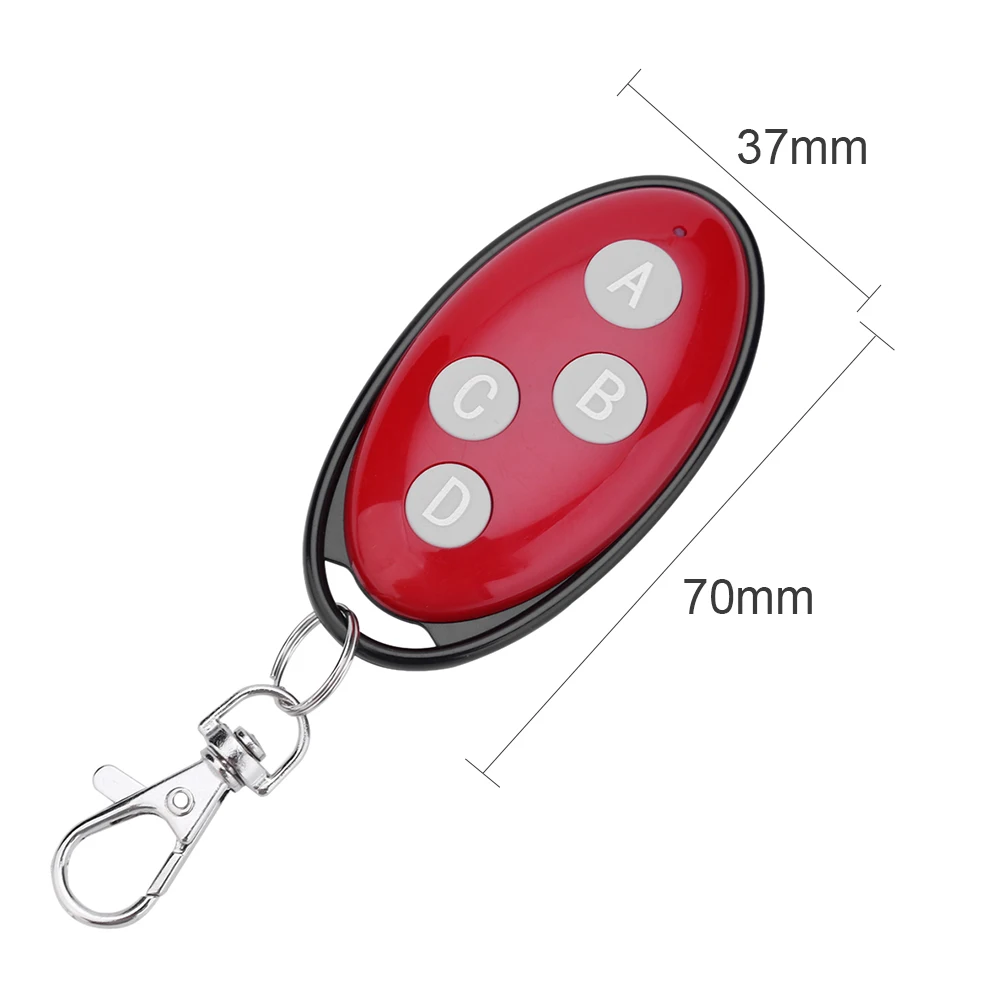 

4-Channel 433MHz Remote Control Practical Multi-functional Durable Clone Fixed Learning Code for Gate Garage Door