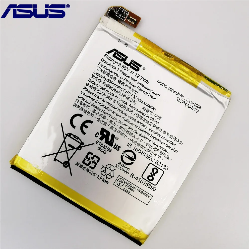 100 original asus c11p1608 phone battery for asus zenfone ar zs571kl a002 a002agift tools free global shipping