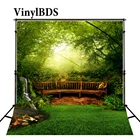 VinylBDS весенние фоны для фотосъемки фон с лесом зеленый фон с деревом многоразмерный моющийся фон для фотостудии