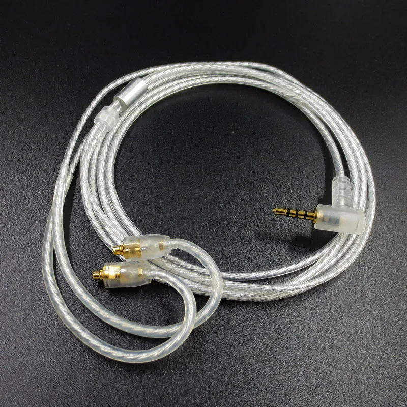 2.5mm MMCX Silver Plated Headphone Balance Cable fo ririve AK240 Shure SE215 535 UE900 HIFI Upgrade Line 1.2M | Электроника