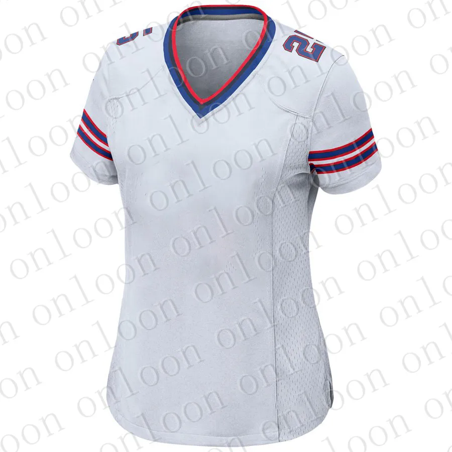 

New Women's 2021 American football Buffalo Jersey Josh Allen Tremaine Edmunds Stefon Diggs Devin Singletary Color Jerseys