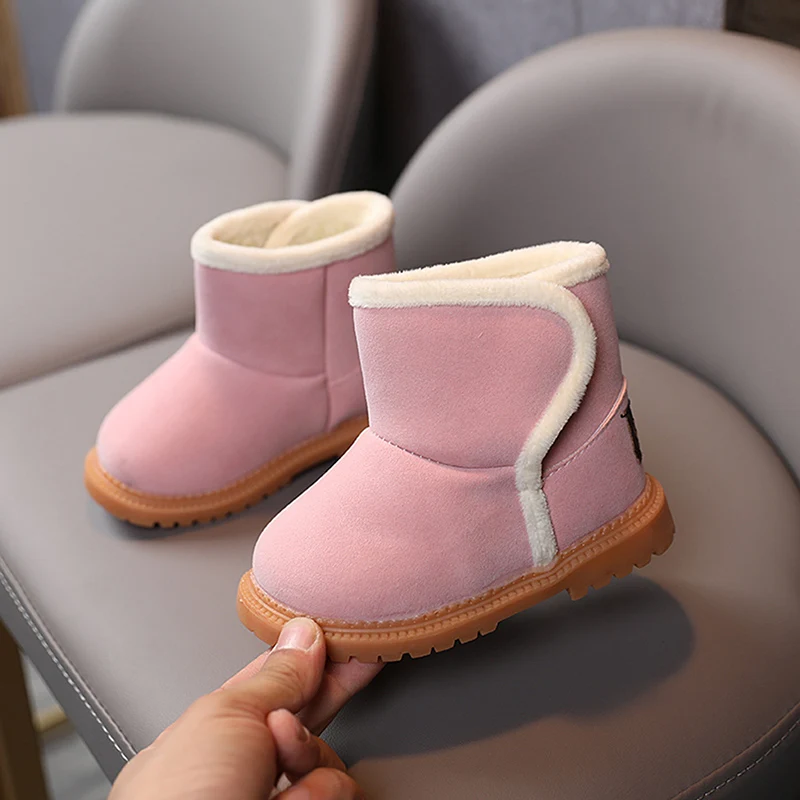 

Kids Snow Boots Shoes For Baby Girls Boys Snow Boots New Fashion Warm Plush Inside Baby Infant Boots Shoes