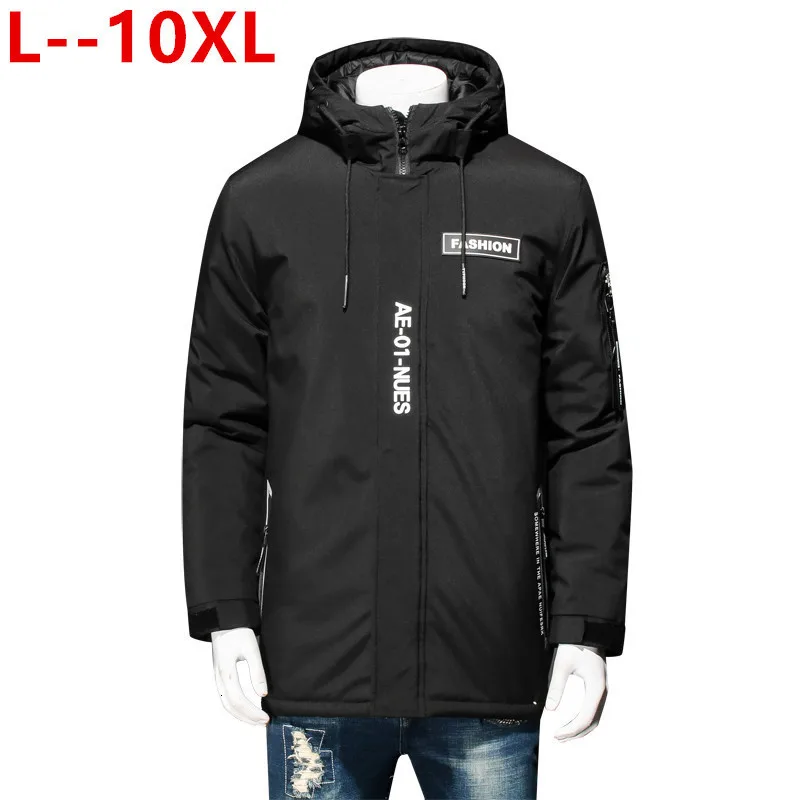 

Plus size 8XL 7XL 6XL 5XL 2020 New Clothing Jackets Business Solid Parka Fashion Overcoat Outerwear Long Thick Winter Coat Men