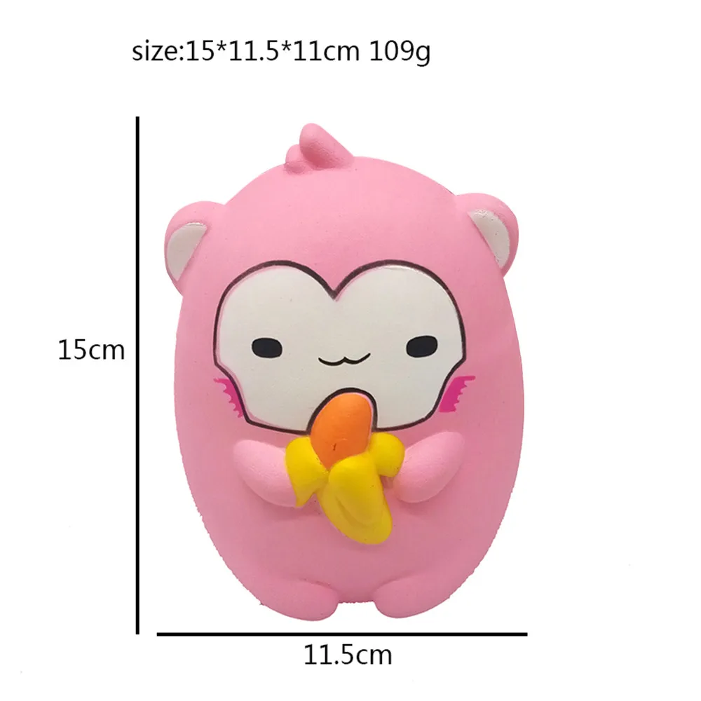 

Banana Monkey Scented Squishies Slow Rising Kid Toys Stress Relief Toy Hop Props Toy Antistres Toy Simple Dimple Balls