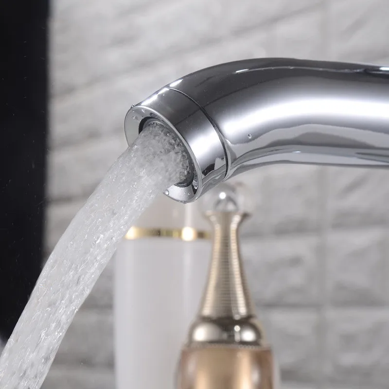 XUNSHINI Basin Faucet Bathroom Taps Sink Single Handle Hole Deck Wash Hot Cold Mixer Tap Crane | Обустройство дома