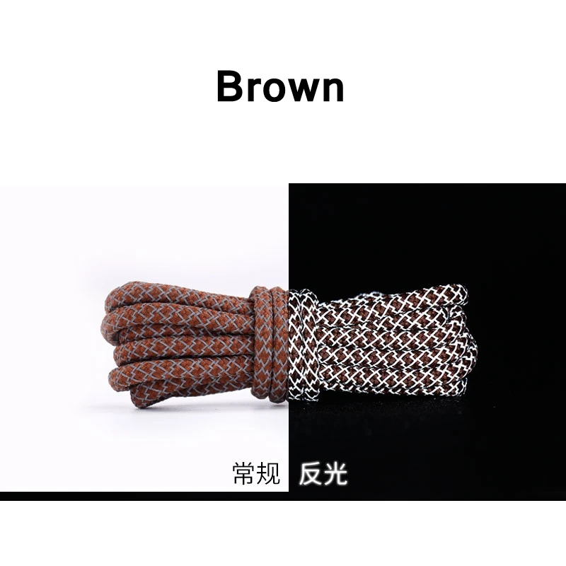 

1Pair Reflective Shoelaces Sneaker Shoelace Sport Shoelaces Round Rope Shoe Laces Length 100/120/140/160CM Shoelace Strings